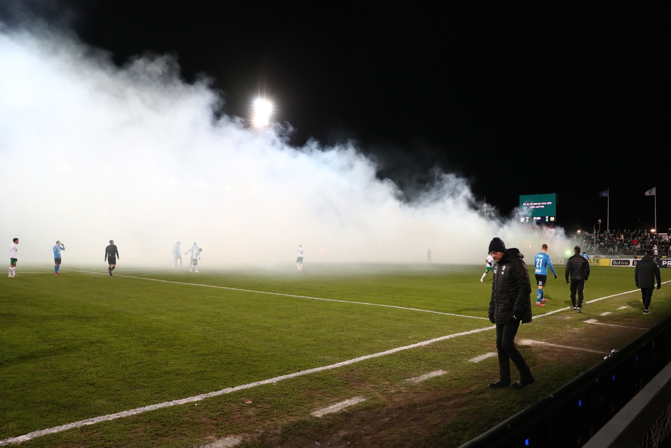 Så här såg det ut på Örjans Vall i Halmstad då hemmalaget för några år sedan tog emot Hammarby. Foto: Anders Bjurö/TT