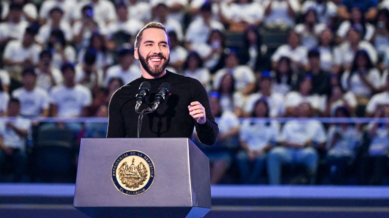 Nayib Bukele, El Salvadors president. Foto: Marvin Recinos/AFP