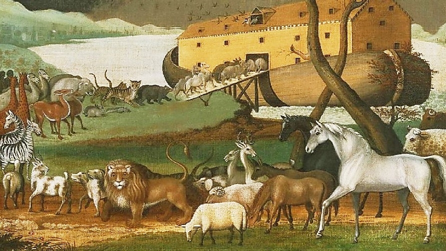 Så länge skutan kan gå, sjunger Evert Taube, som från en annan tid. Målning av Edward Hicks (1780–1849). Foto: Public Domain