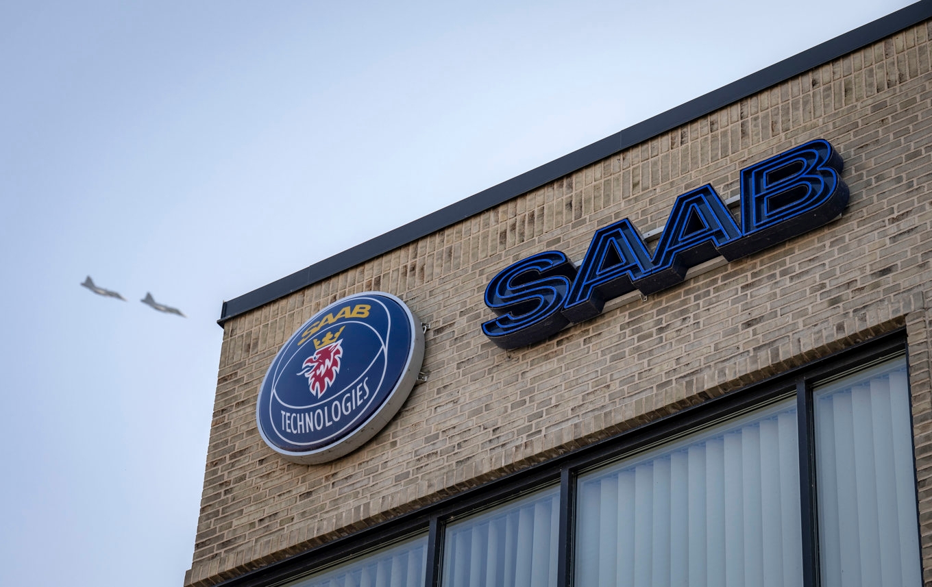 Saab startar ny anläggning i Mölnycke. Arkivbild. Foto: Johan Nilsson / TT
