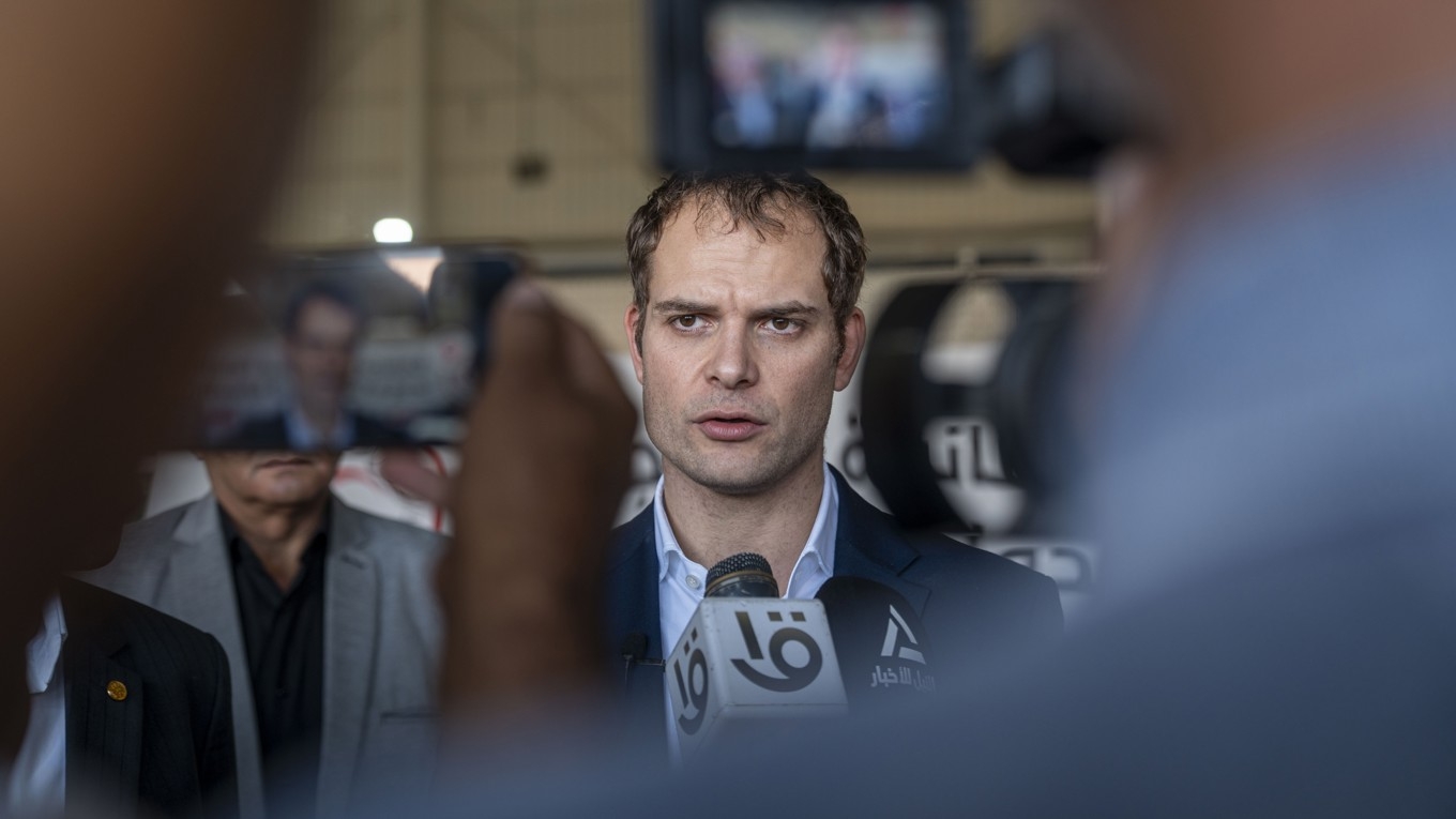 Hamish Falconer, brittisk minister med ansvar för Mellanöstern. Foto: Ali Moustafa/Getty Images