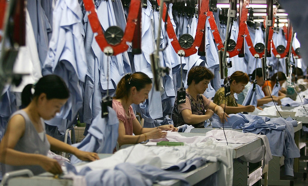 Officiell kinesisk statistik visar att takten sjunker i landet fabriker. Foto: Guang Niu/Getty Images