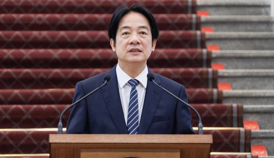 Taiwans president Li Ching-te välkomnar samtal med Kina, men säger att Taiwan måste stärka sitt försvar och sin ekonomiska närvaro på den globala marknaden. Foto: Chen Yu-chen/AFP via Getty Images