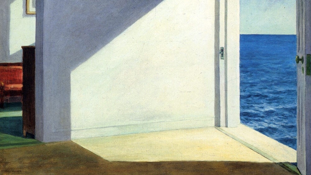 Kan vi nå en värld bortanför vår egen? En frågeställning som är av vikt med en postmodern vy av världen. Målning av Edward Hopper (1882–1967). Foto: Public Domain