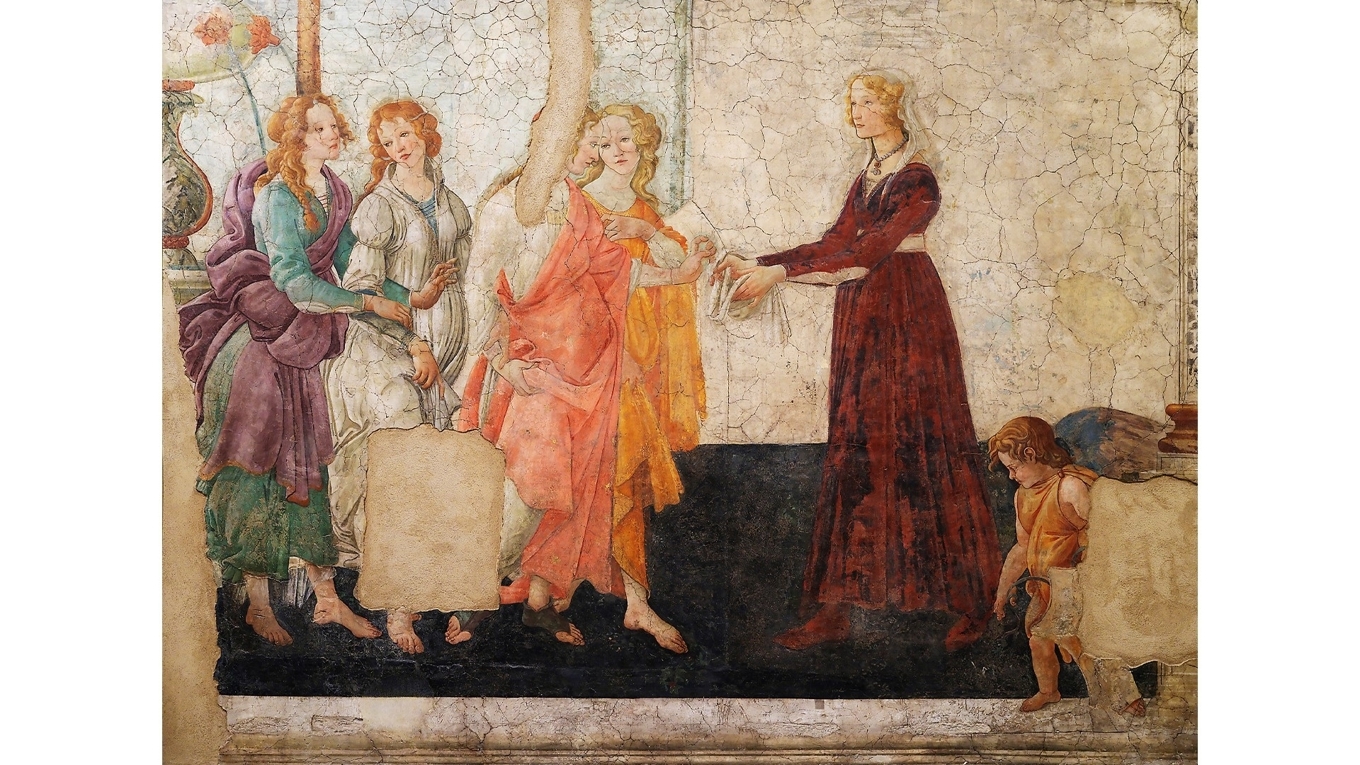 Botticellis ”Venus och de tre gracerna” (1483–1486), en av målningarna i boken. Foto: Public Domain