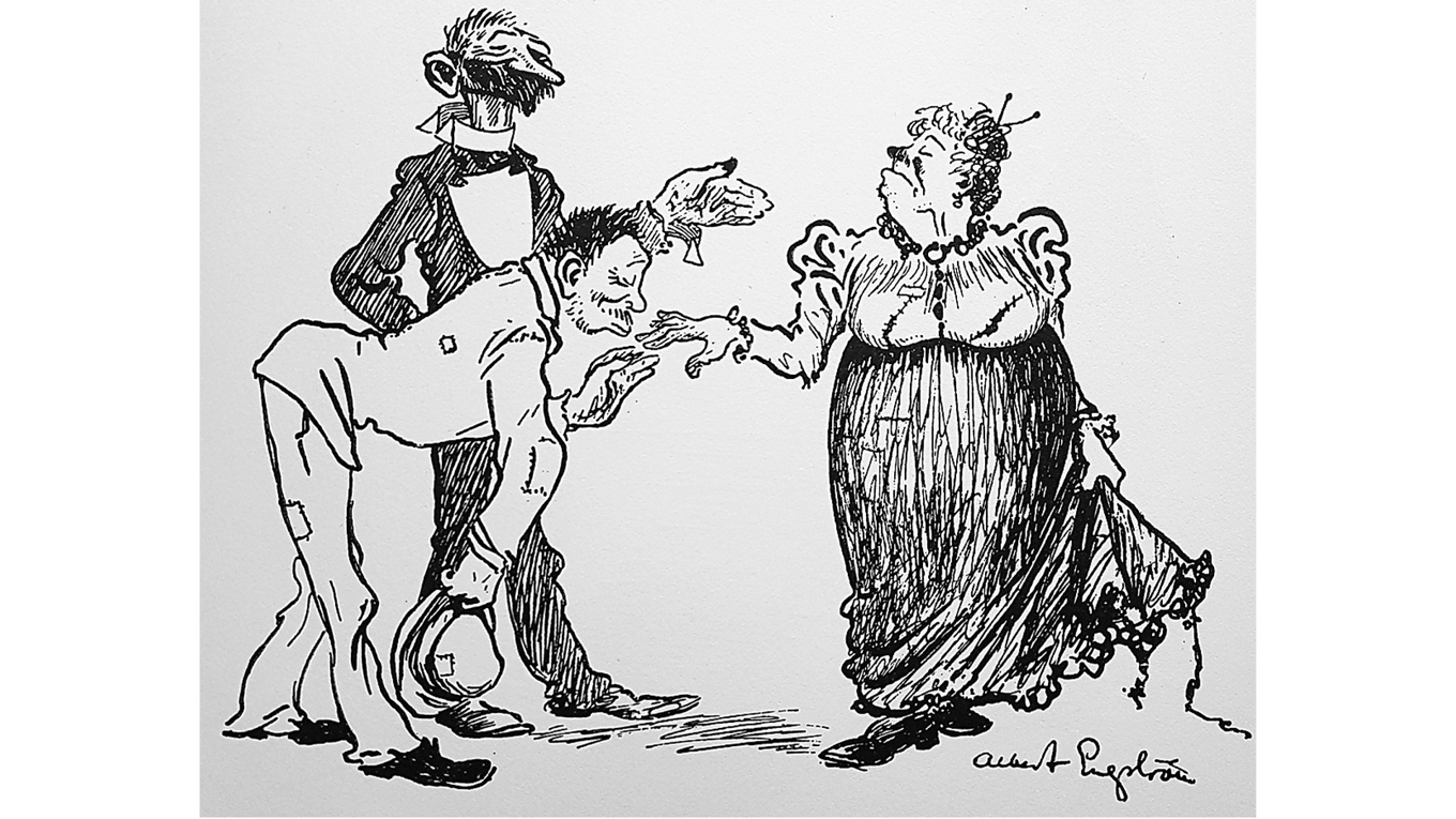 1800-talsartighet i Albert Engströms tappning. Foto: Public Domain