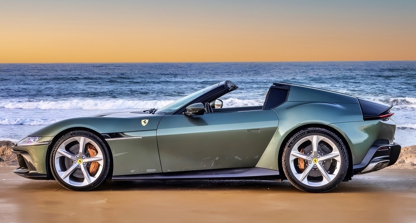 Ferrari 12Cilindri Spider – för dig som har fem miljoner över och vill plocka upp en typ av superbil som snart kanske inte finns längre. Foto: CNP