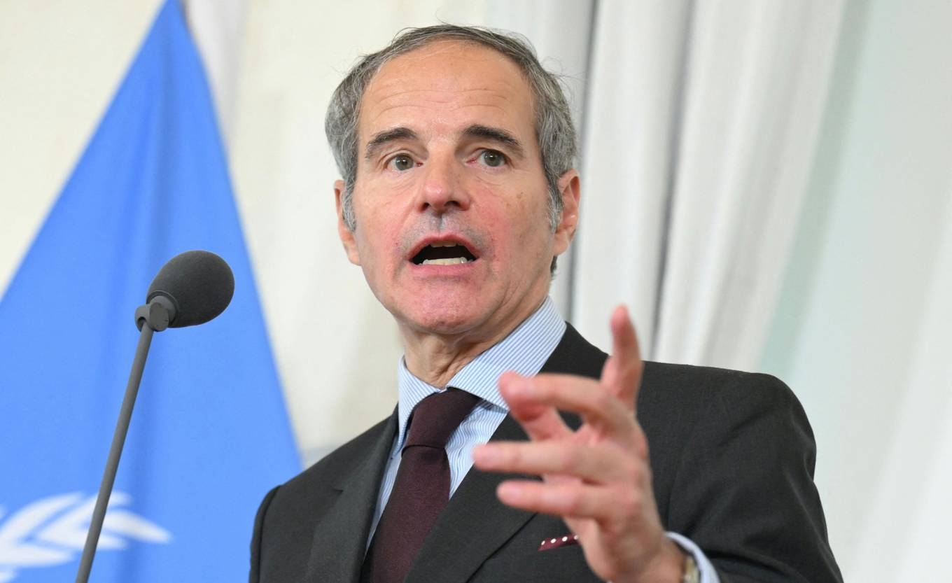 IAEA:s generaldirektör Rafael Grossi talar i Wien den 25 juni. Grossi sade nyligen att Iran har kapaciteten att börja anrika uran igen om man vill. Foto: Helmut FohringerAPA/AFP via Getty Images