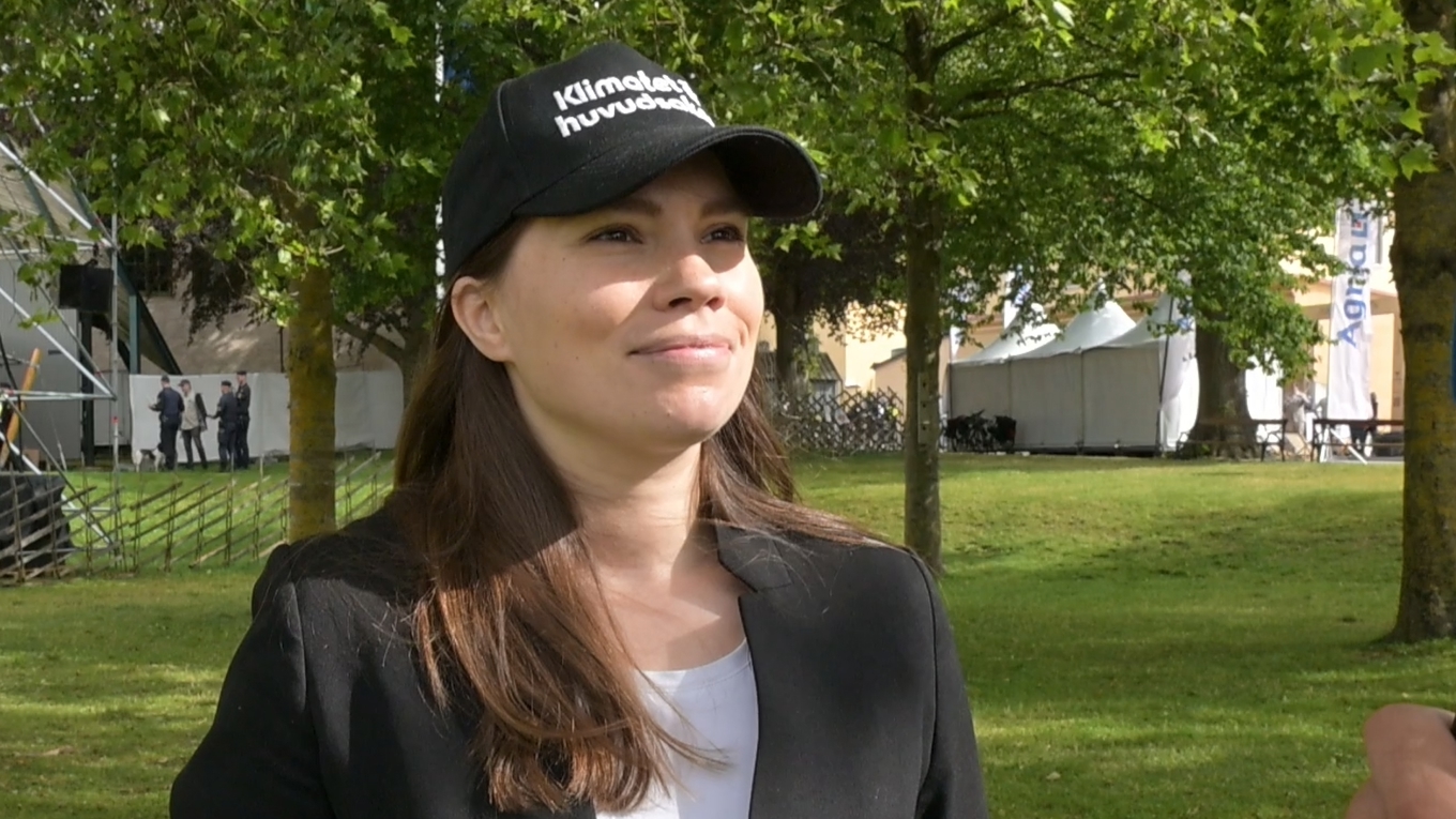 Annika Hirvonen (MP), migrationspolitisk talesperson under Almedalsveckan 2025. Foto: Roger Sahlström.