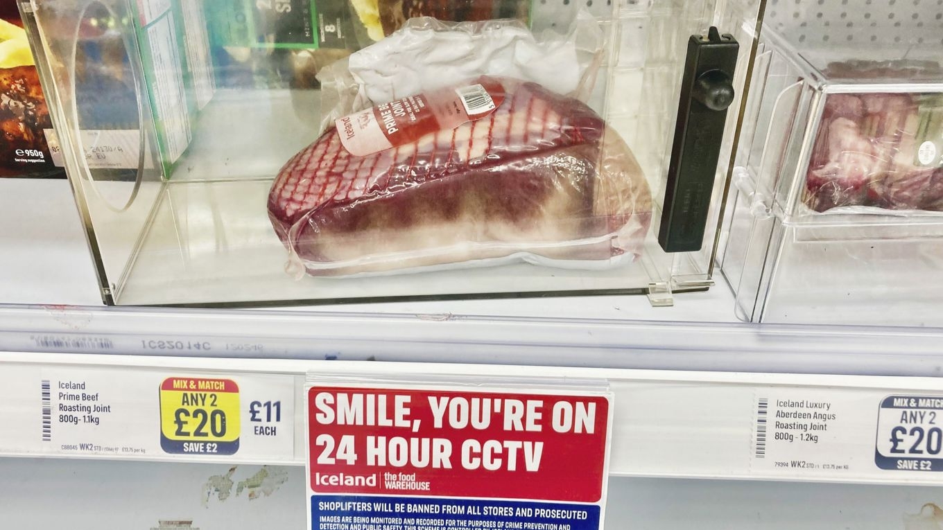 Kameraövervakning av kött i England. Foto: Shutterstock