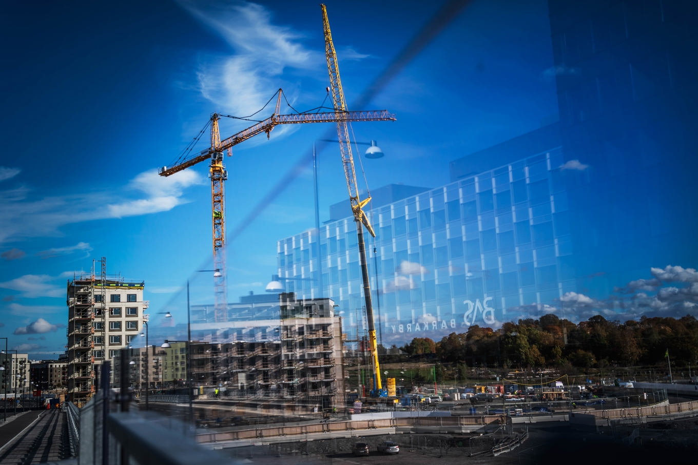 Antalet konkurser inom byggindustrin låg högt under fjolåret, men minskar nu, enligt kreditupplysningsföretaget UC. Foto: Stina Stjernkvist/SvD/TT