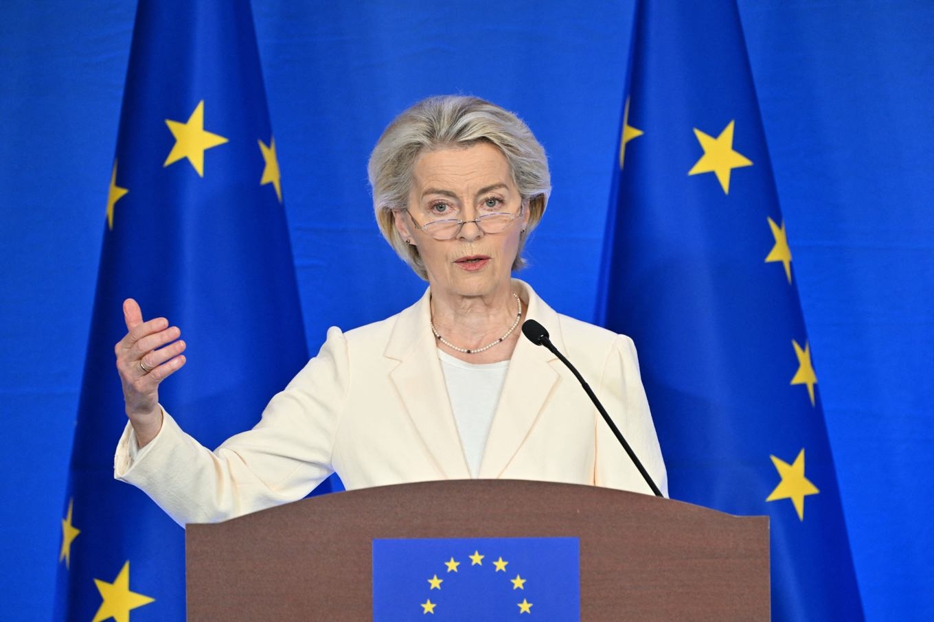 EU-kommissionens ordförande Ursula von der Leyen. Foto: Adek Berry/AFP via Getty Images