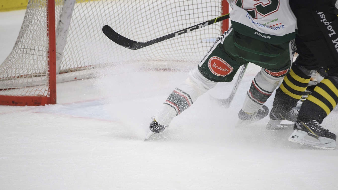 Två av klubbarna i hockeyallsvenskan flyttas ner till nästa säsong. Foto: Henrik Montgomery/TT