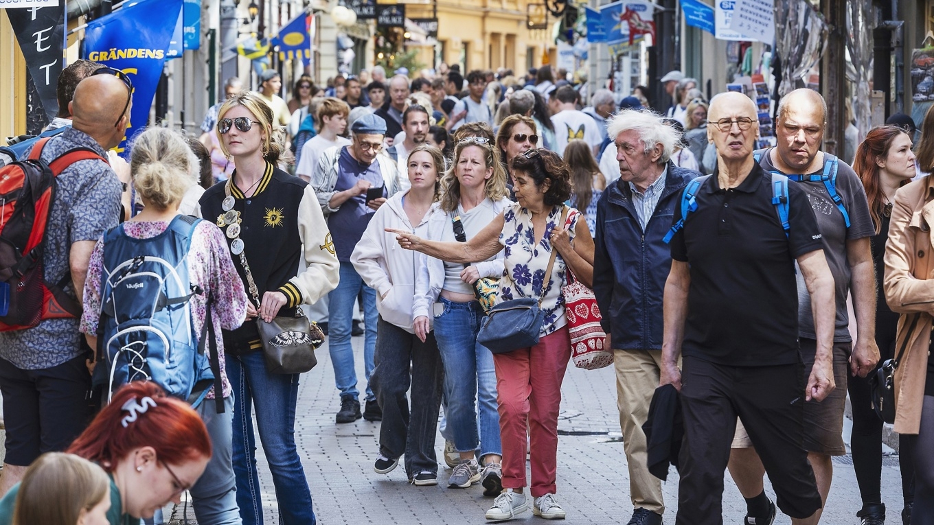 Trots en återhämtning efter pandemin har turismsektorn inte återfått sin tillväxtkraft. Foto: Pär Bäckström/TT