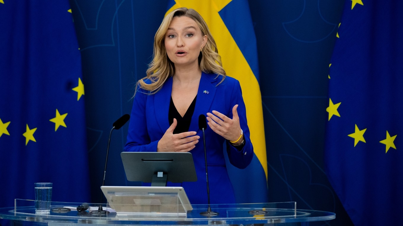 Energi- och näringsminister Ebba Busch (KD). Foto: Roger Sahlström