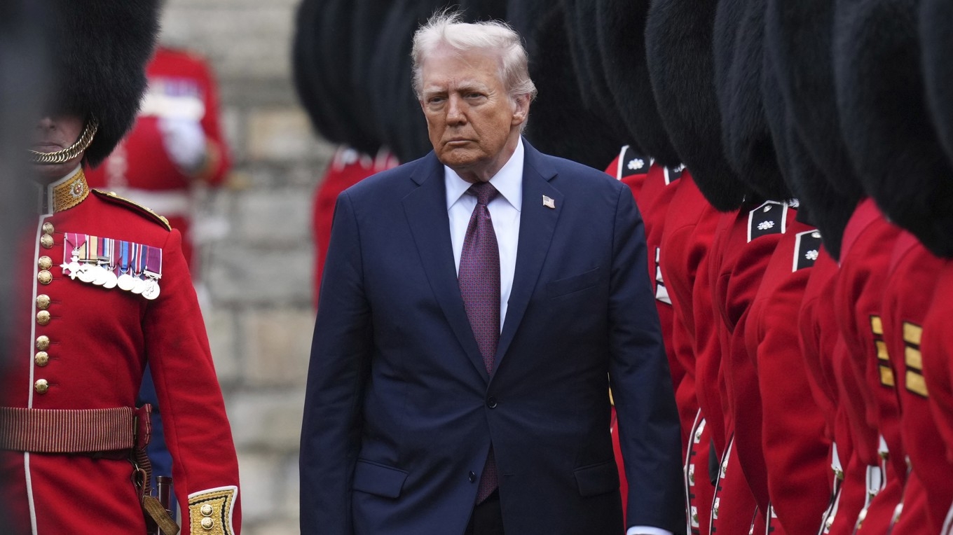 Den amerikanske presidenten Donald Trump vid Windsor Castle i samband med sitt statsbesök i Storbritannien den 17 september. Foto: Kirsty Wigglesworth – WPA Pool/Getty Images