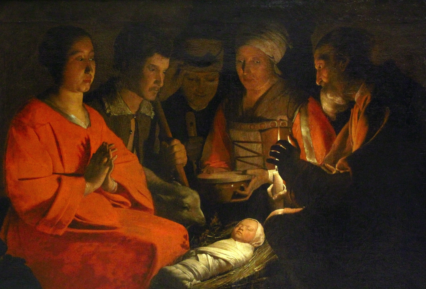 ”Herdarnas tillbedjan”, en målning av Georges de La Tour (1593–1652).