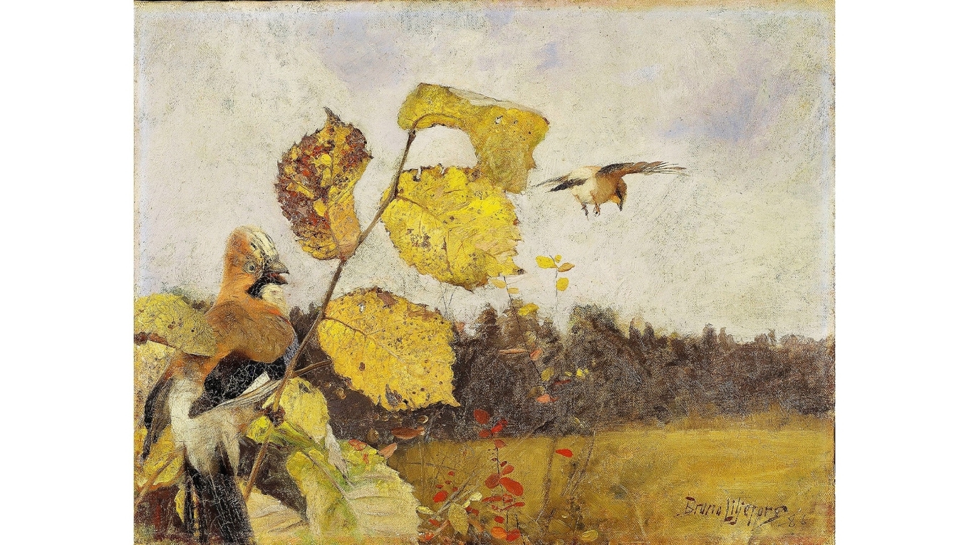 Poeten är i sina bästa stunder såväl rörande som värd respekt. Målning från 1886, av Bruno Liljefors (1860–1939). Foto: Nationalmuseum
