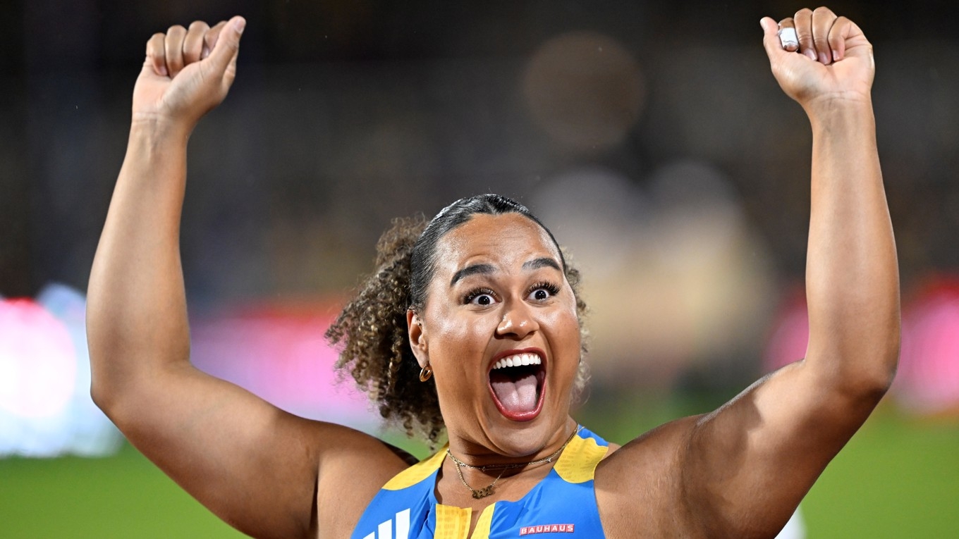 Vanessa Kamga är de stora tävlingarnas dam och kan mycket väl komma hem med en medalj i bagaget från Tokyo-VM. Foto: Pontus Lundahl/TT