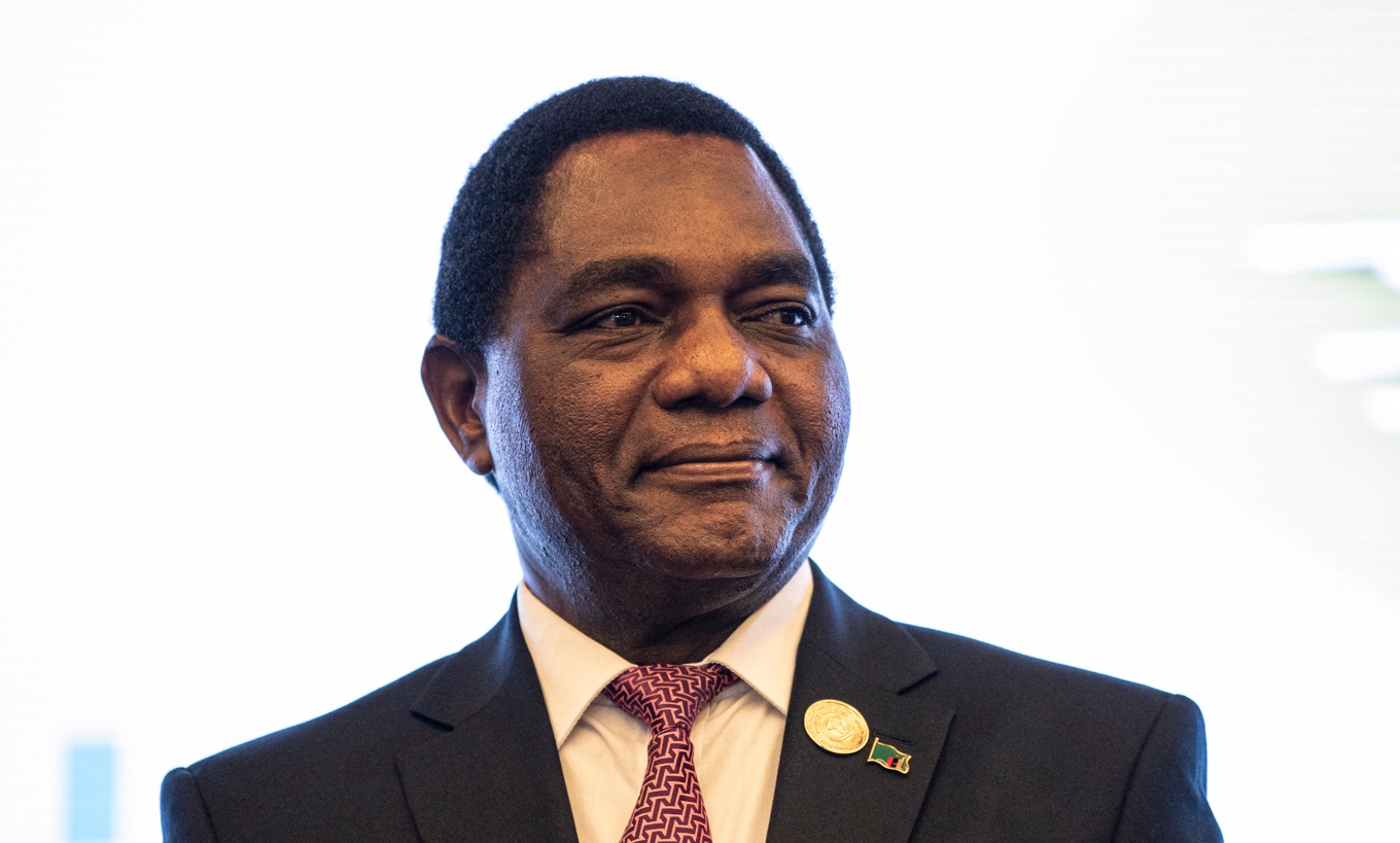 Zambias president Hakainde Hichilema. Foto: Amanuel Sileshi/AFP via Getty Images
