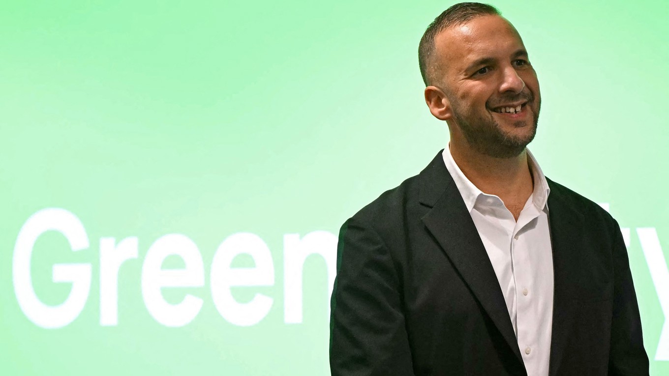 Zack Polanski, ledare för De gröna i England. Foto: Justin Tallis/AFP via Getty Images