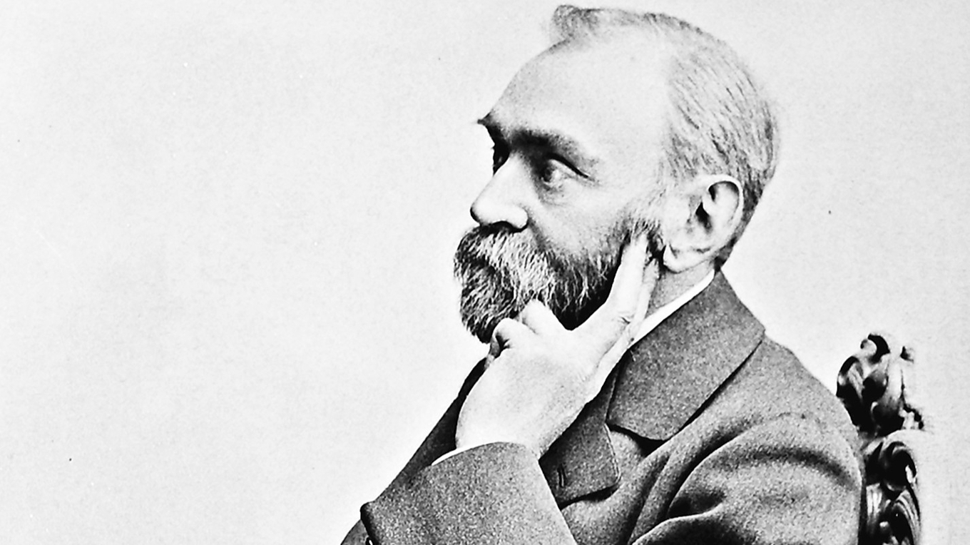 Alfred Nobel fotograferad av Gösta Florman 1896. Foto: Public Domain