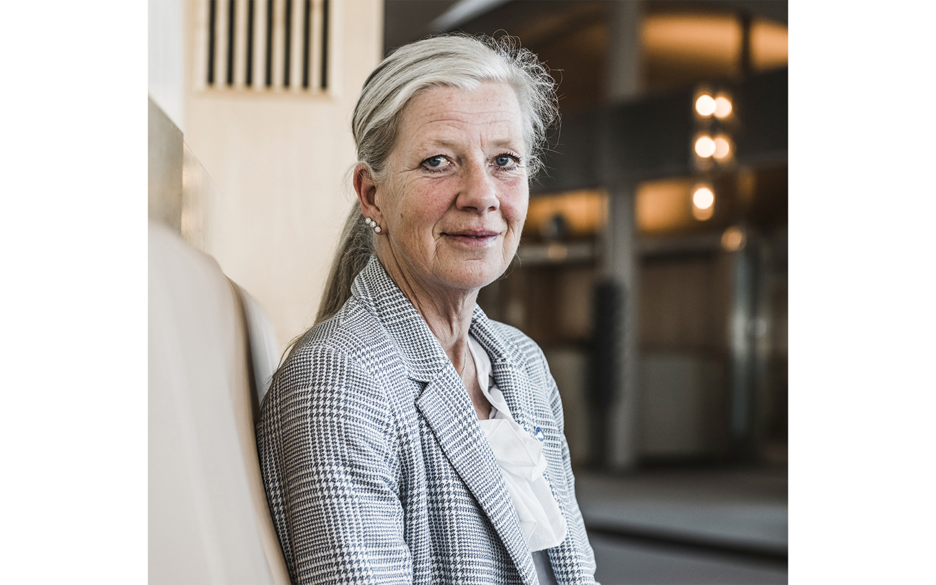 Kristina Axén Olin har gjort comeback. Foto: Axel Adolfsson/Pressbild/Moderaterna