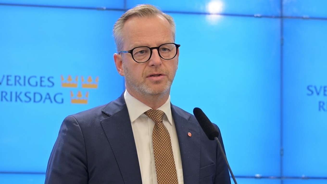 Socialdemokraternas ekonomisk-politiske talesperson Mikael Damberg var inte nådig i sin kritik mot vårändringsbudgeten. Foto: Roger Sahlström.