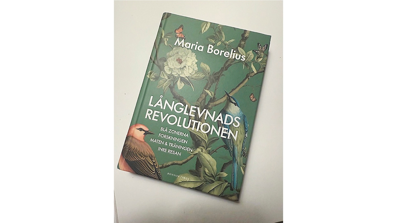 ”Långlevnadsrevlutionen” av Maria Borelius ger oss tips och goda råd i konsten att leva länge. Foto: Privat