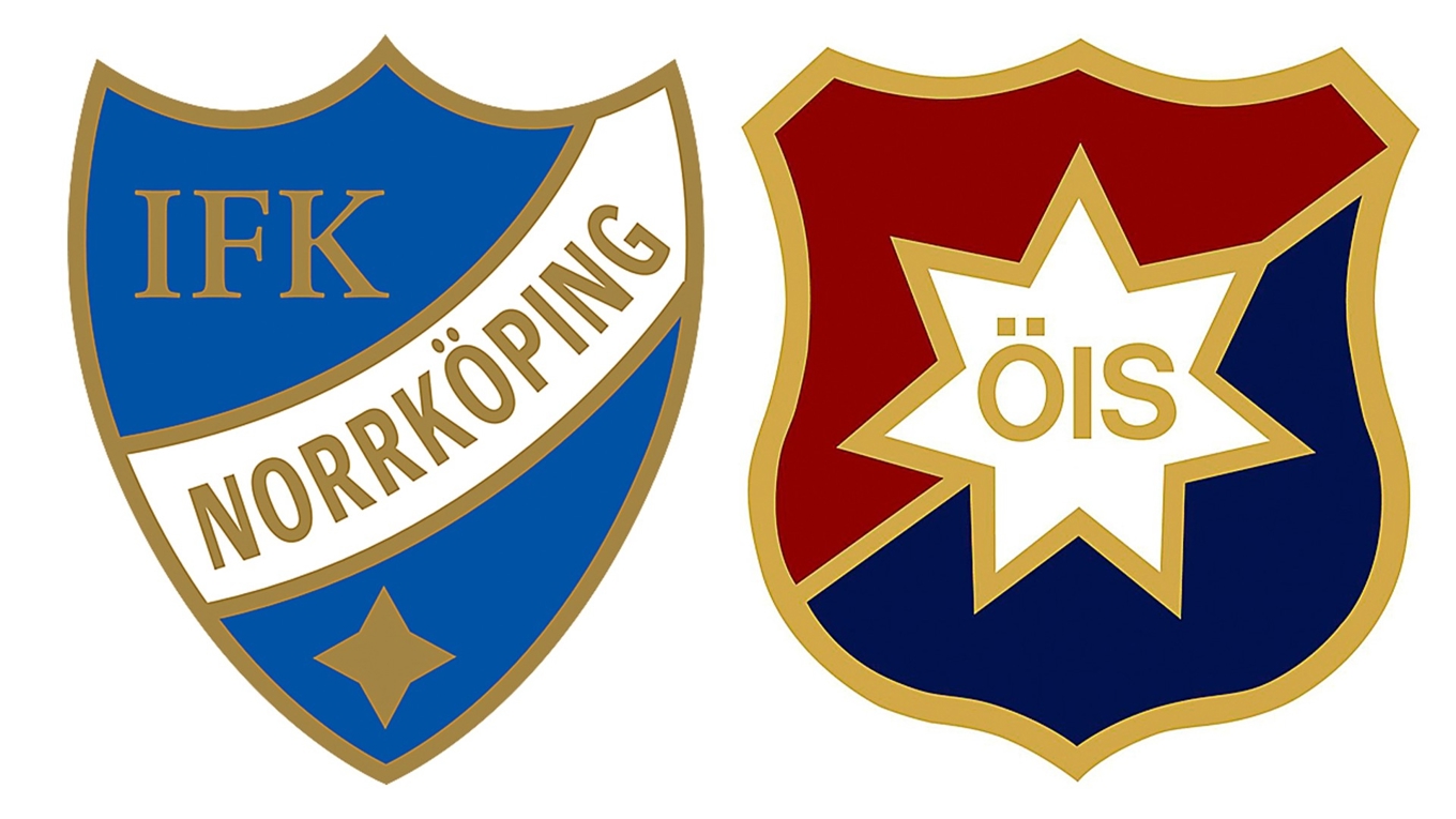 Två anrika klubbars välkända sköldar. Frågan är vilken som kommer att behängas med sorgflor efter deras kvaluppgörelse.