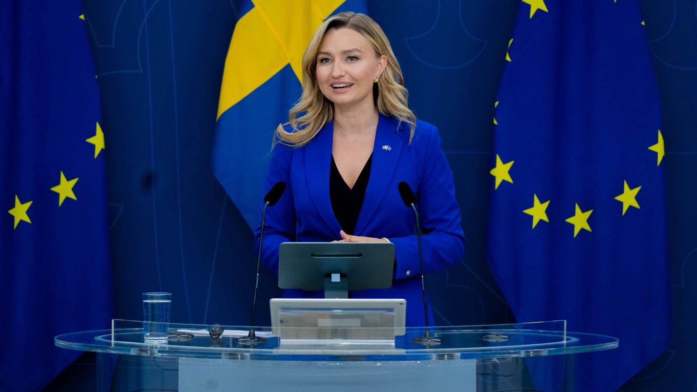 Vice statsminister och näringsminister Ebba Busch (KD). Foto: Roger Sahlström