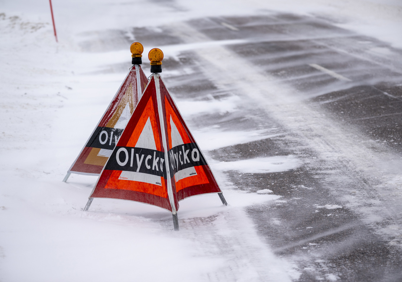Snöoväder kan ställa till det i trafiken. Arkivbild. Foto: Johan Nilsson / TT