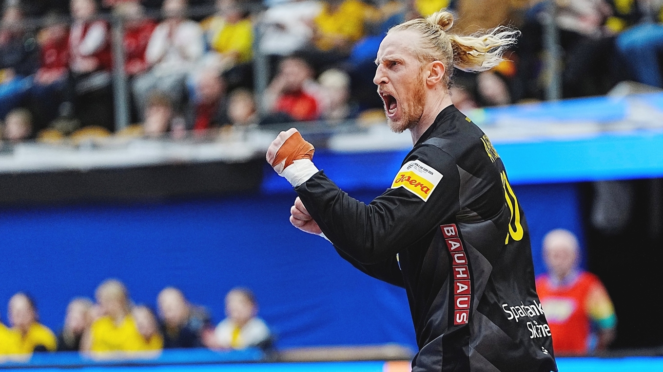 Mikael Appelgren stod för en fin insats i träningsmatchen mot Egypten. 36-åringen har fått en nytändning och kan komma att spela en viktig roll under EM. Foto: Björn Larsson Rosvall/TT Nyhetsbyrån