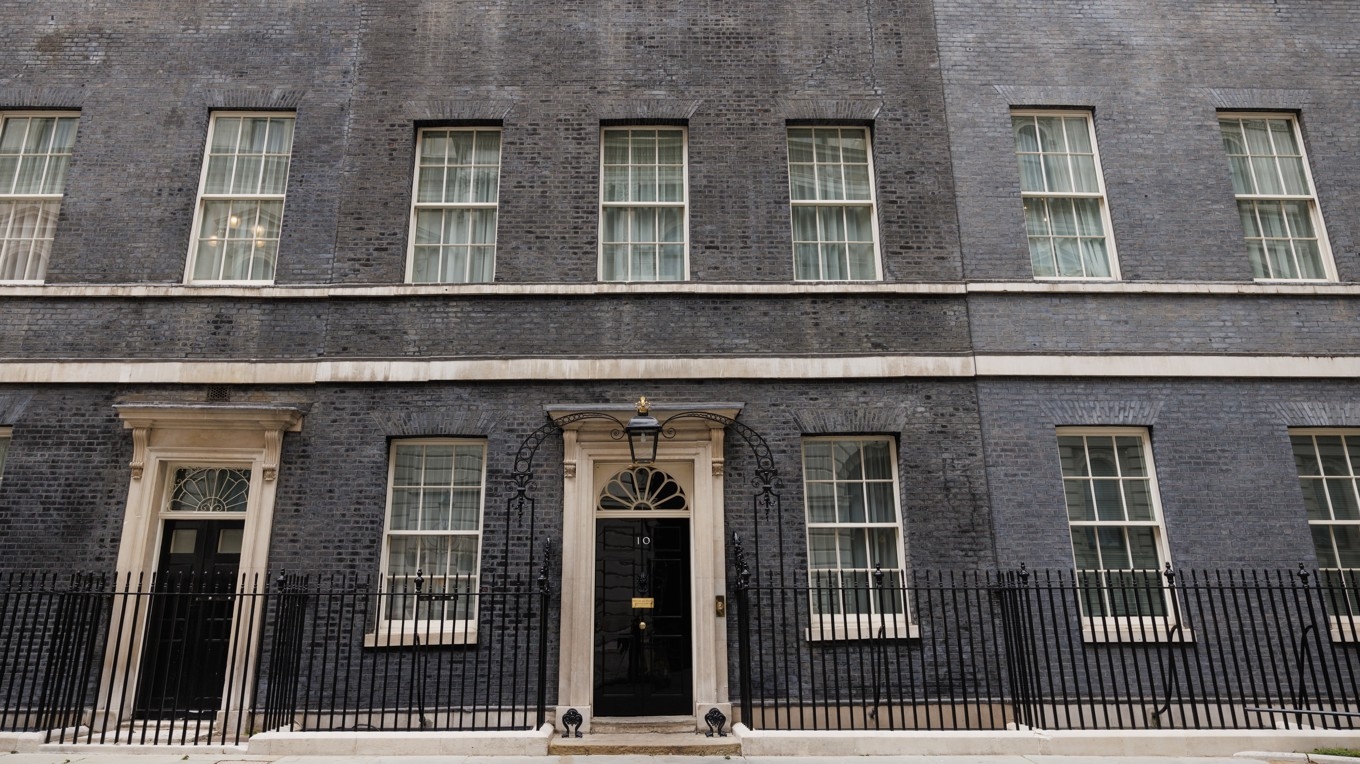 Downing Street i London, där den brittiska regeringen har sitt säte. Foto: Dan Kitwood/Getty Images