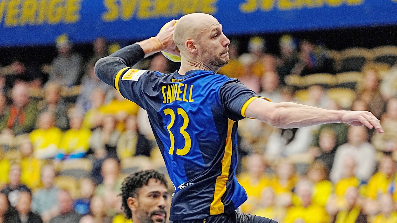 Lukas Sandell blir en viktig kugge i jakten på EM-guld. En jakt som påbörjas i Malmö Arena, men som förhoppningsvis slutar i Danmark. Foto: Björn Larsson Rosvall/TT Nyhetsbyrån