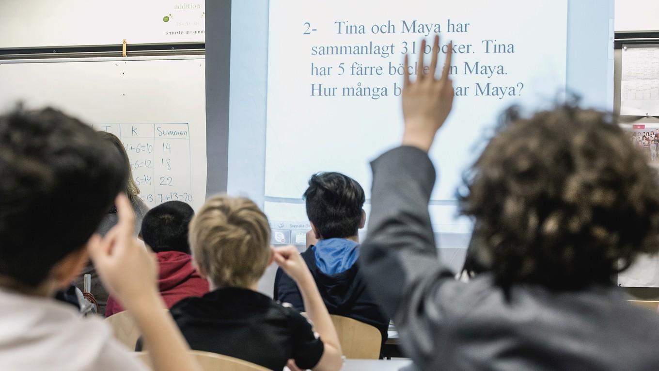 Ansvaret för att skolan levererar god undervisning vilar på skolans huvudmän. Foto: Lars Pehrson/Svd/TT