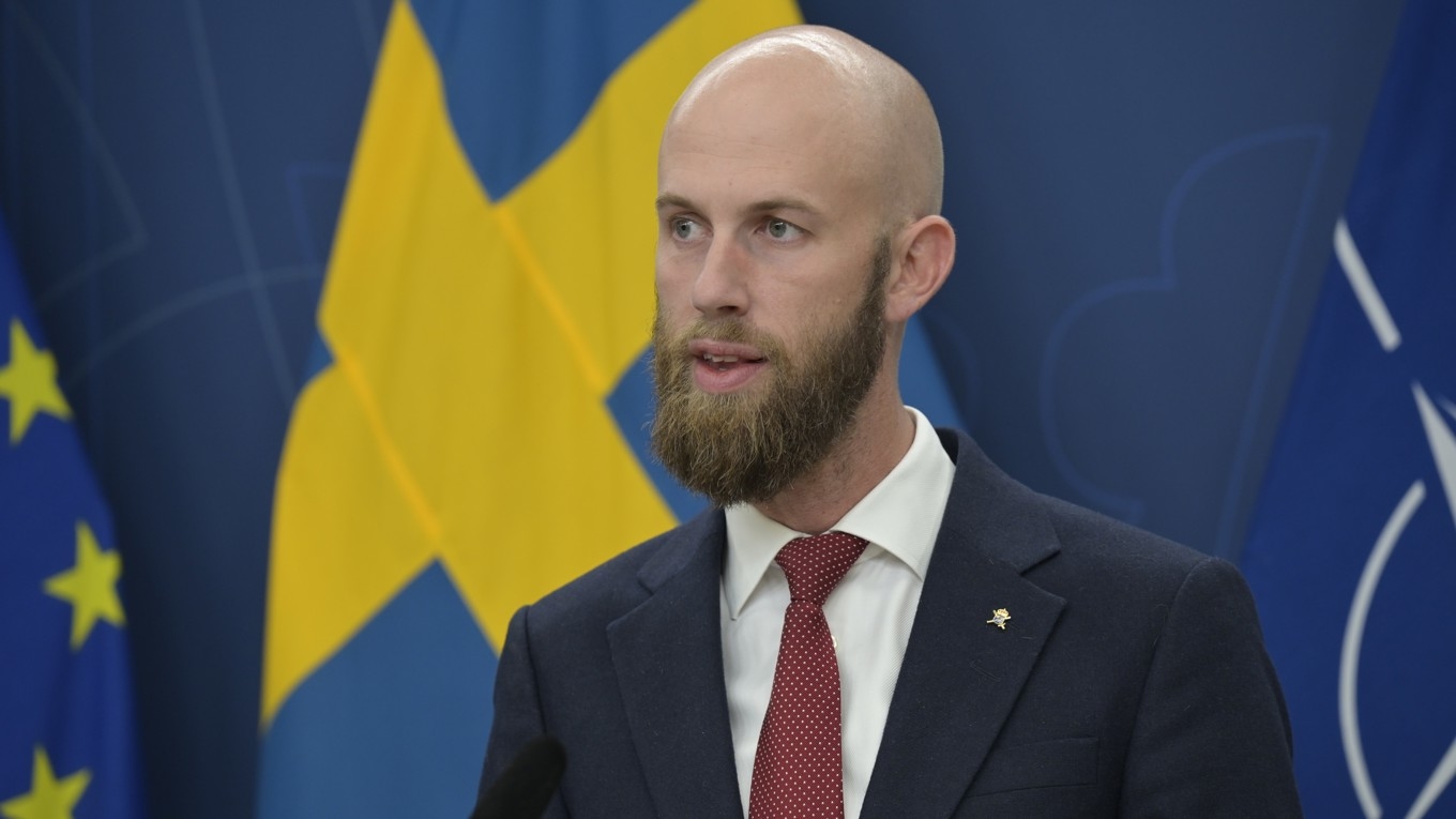 Minister för civilt försvar Carl-Oskar Bohlin (M). Foto: Roger Sahlström