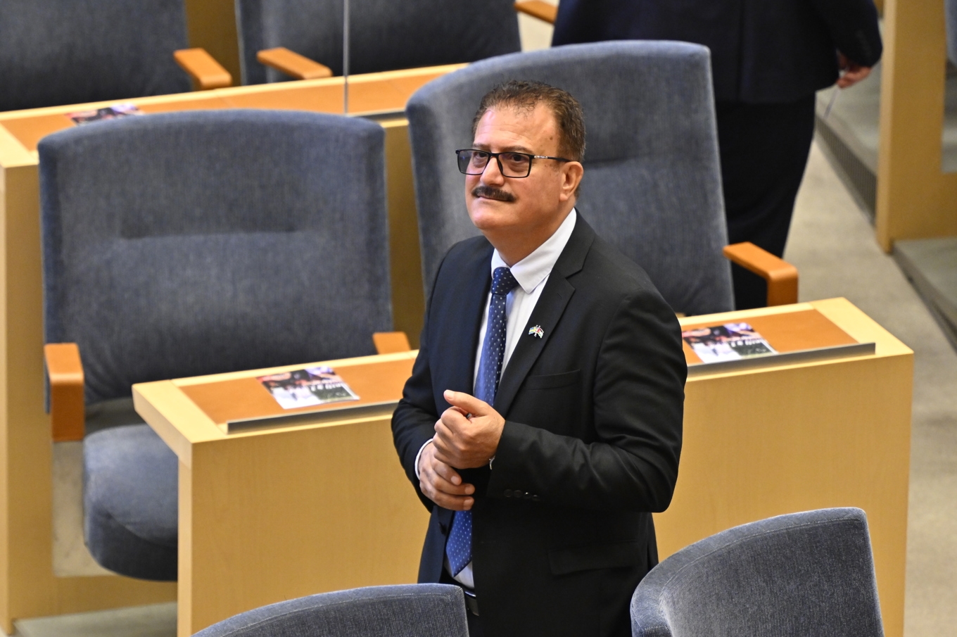 Riksdagsledamoten Jamal el-Haj. Anders Wiklund/TT
