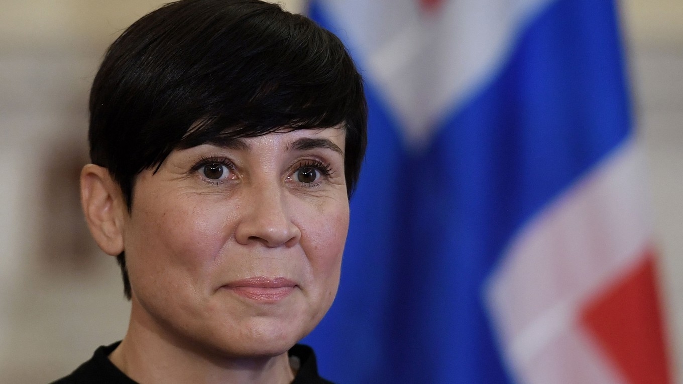 Ine Eriksen Søreide, partiledare för Høyre. Foto: Olivier Douliery/POOL/AFP via Getty Images
