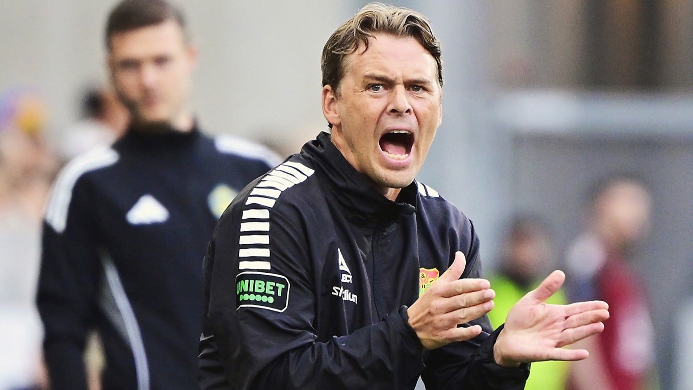 Fredrik Holmberg är tränaren bakom GAIS branta uppgång på senare år. Göteborgarna slutade trea förra året. Foto: Jonas Ekströmer/TT