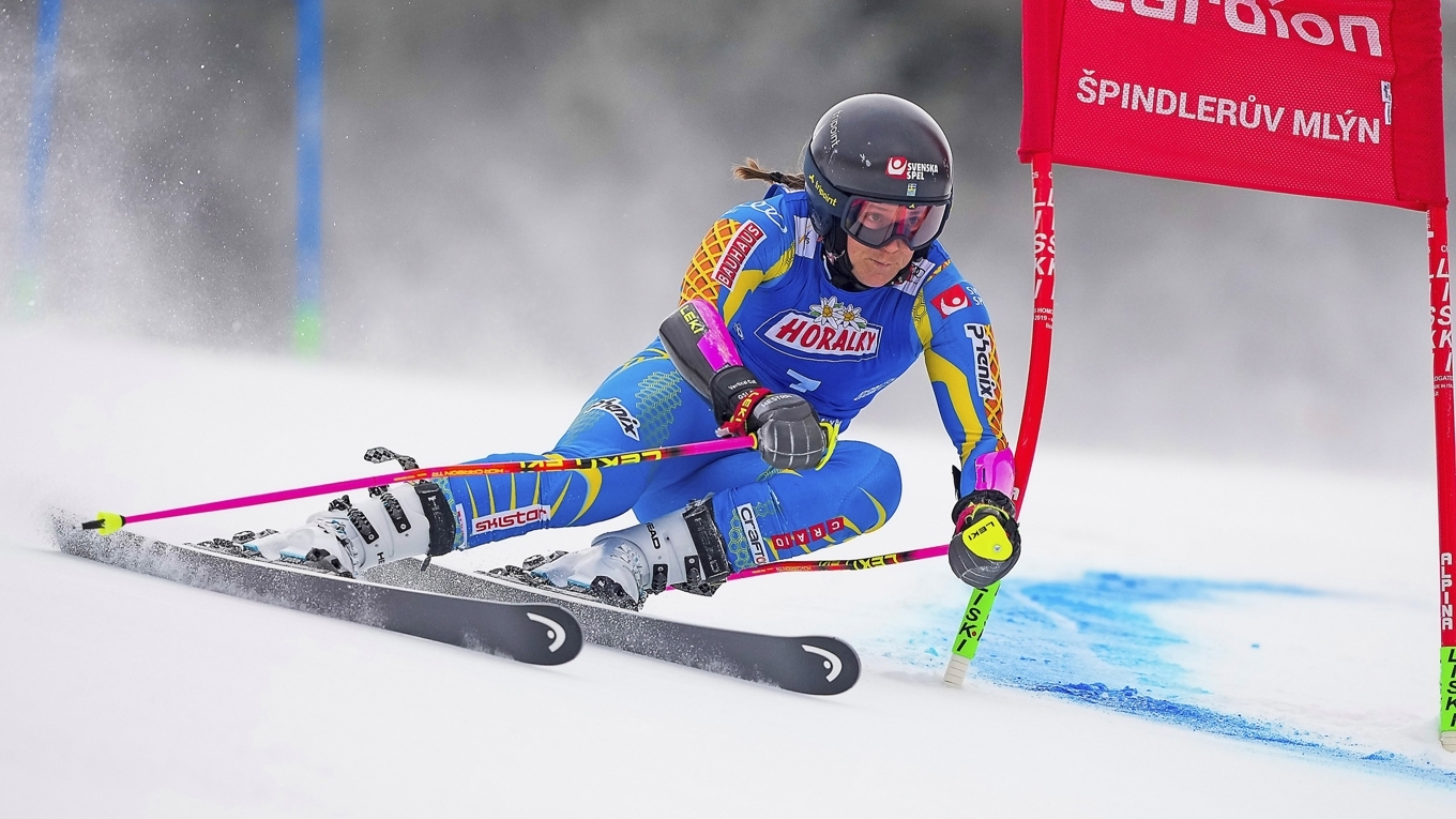 Sara Hector fick ett perfekt genrep inför OS med sin storslalomseger i tjeckiska Špindlerův Mlýn. Innan triumfen i Peking-OS vann hon också genrepet, vilket bådar gott. Foto: Millo Moravski/Getty Images