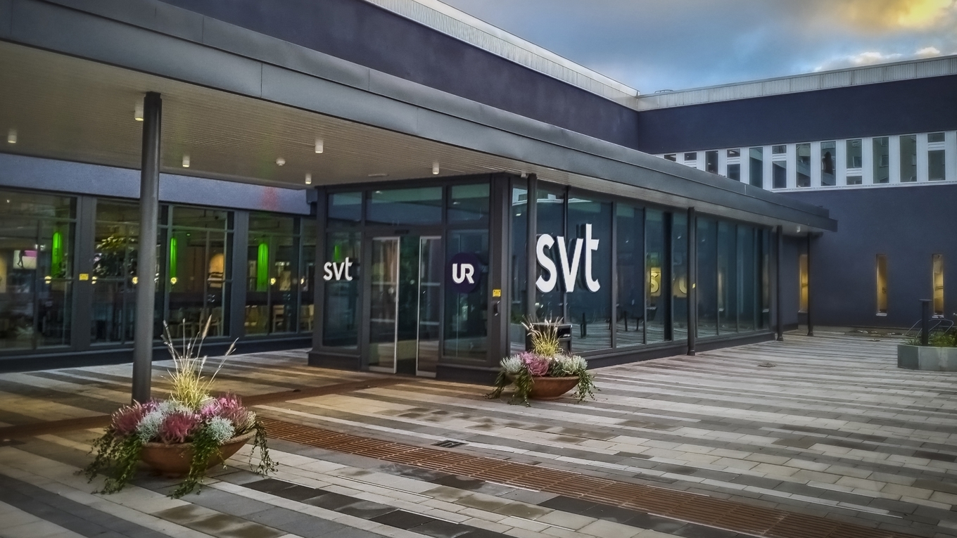 SVT:s huvudkontor i Stockholm. Foto: Bilbo Lantto.