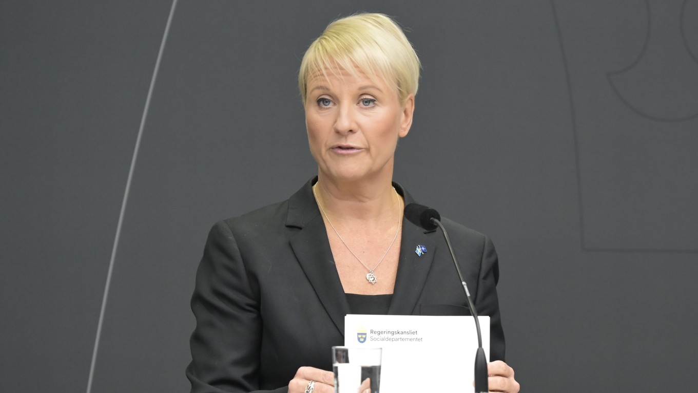 Socialförsäkringsminister Anna Tenje (M). Foto: Roger Sahlström