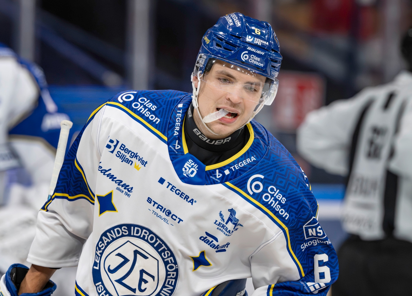 Det mesta tyder på att Alexander Lundqvist och hans lagkamrater i Leksand får spela negativt kval mot HV71. Arkivbild. Foto: Ulf Palm/TT