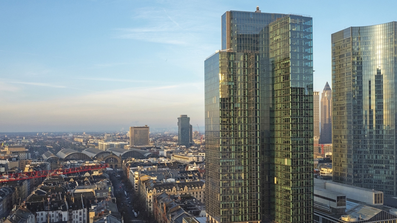 Galileobyggnaden, ECB:s nya hemvist i Frankfurt i Tyskland. Centralbanker var nettosäljare av guld under 21 år, men från 2010 började de i stället att ackumulera guld igen. Foto: ECB