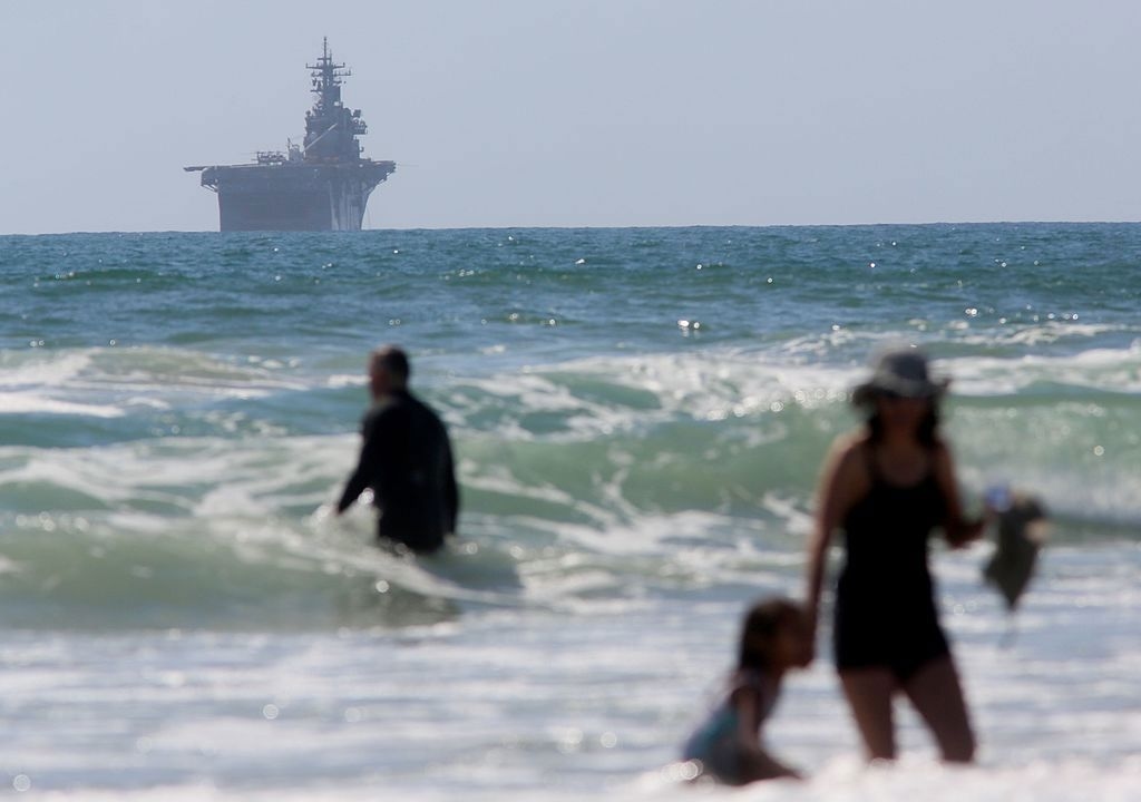 Hangarfartyget USS Boxer. Foto: Sandy Huffaker/Getty Images