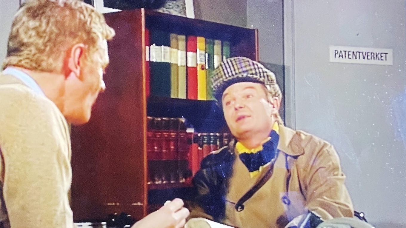 Peter Dalle i Lorry som uppfinnaren från Sundbyberg. ”Tänkte inte på det” Foto: SVT Play