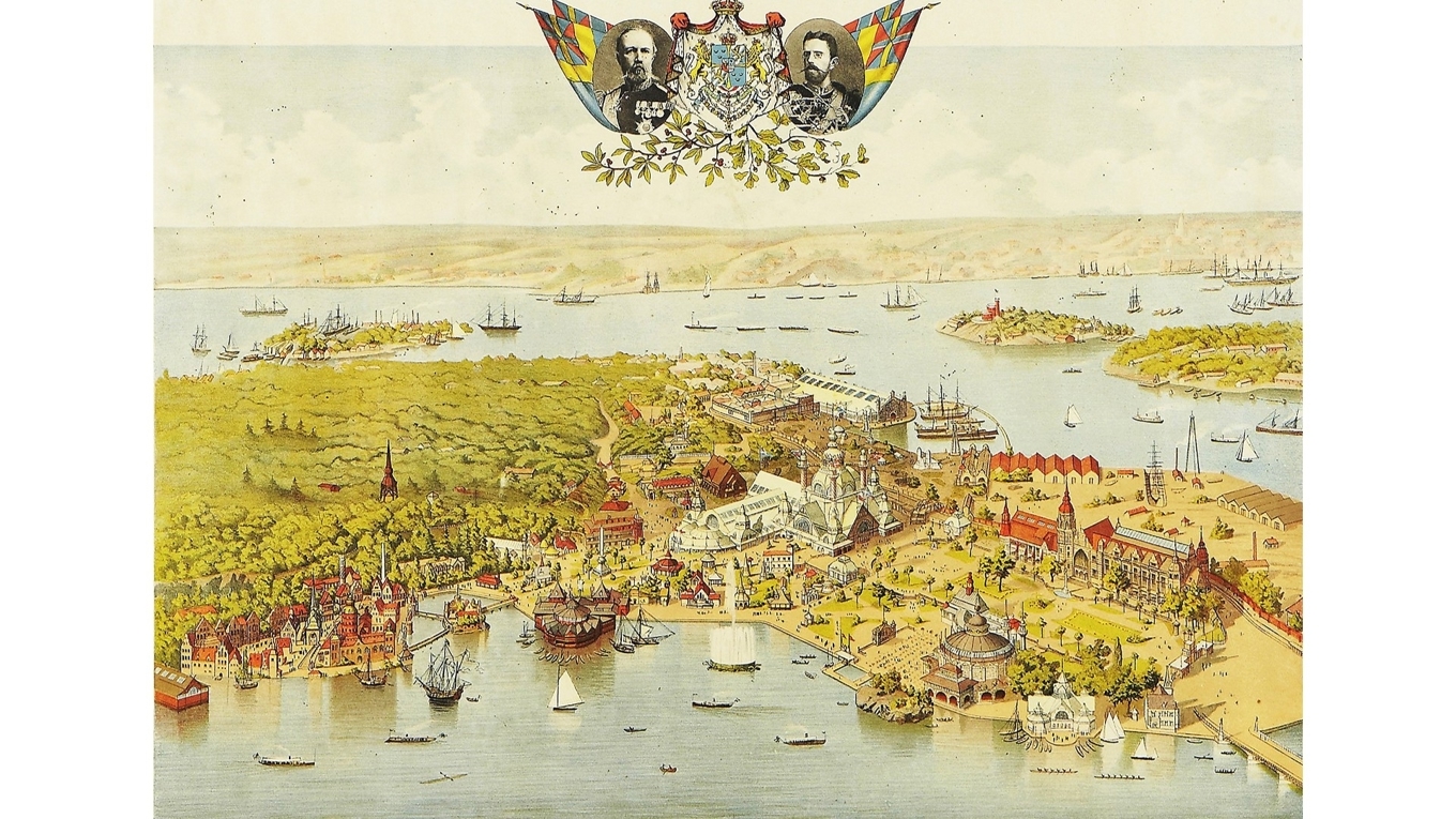 Stockholmsutställningen 1897 överskuggade allt annat som Lovisa Petterkvist, huvudpersonen i boken, fick se i storstaden. Foto: Wikimedia Commons