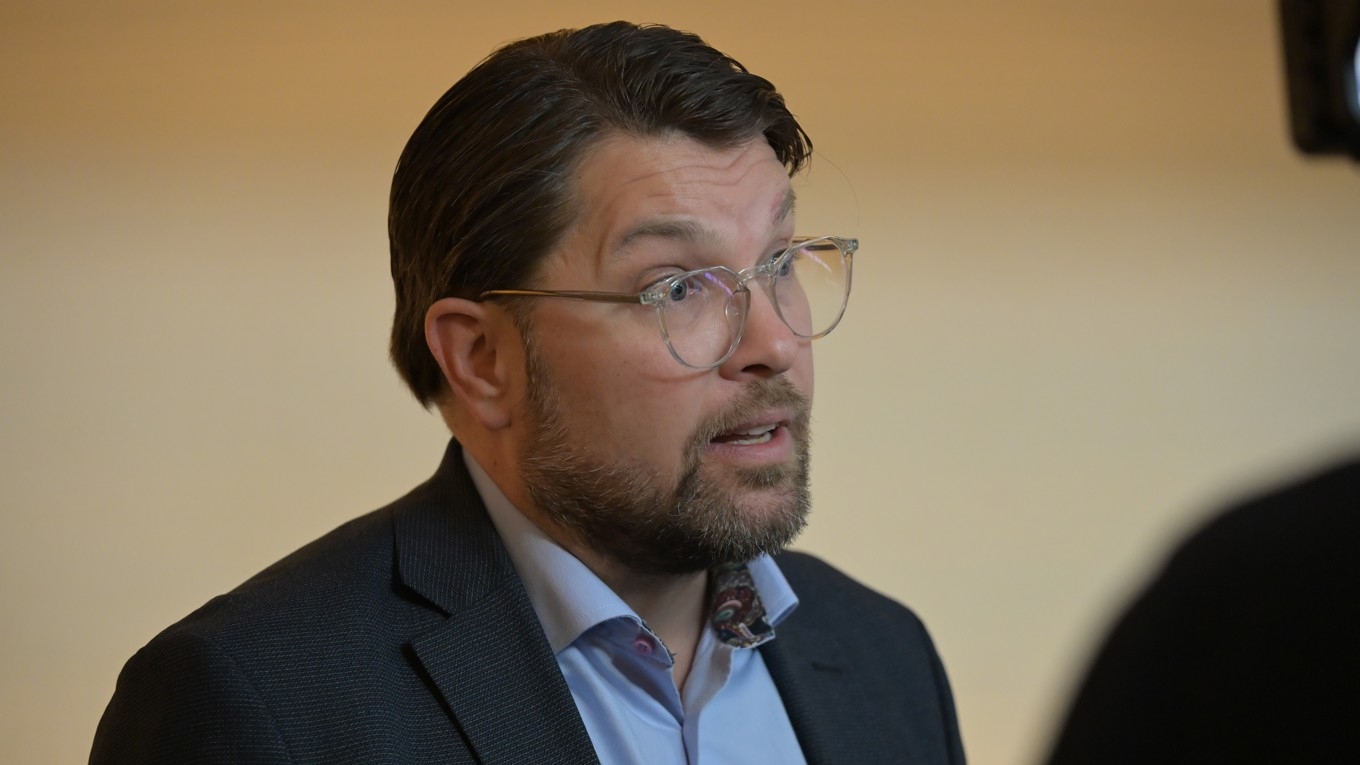 SD-ledaren Jimmie Åkesson. Foto: Roger Sahlström
