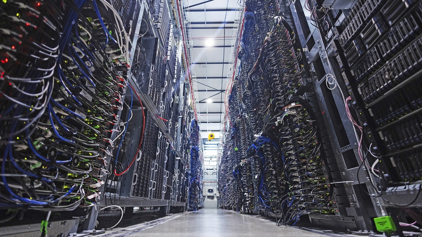 AI-modellerna kräver stora serverhallar för de omfattande beräkningarna. Foto: Sameer al-Doumy/AFP/Getty Images